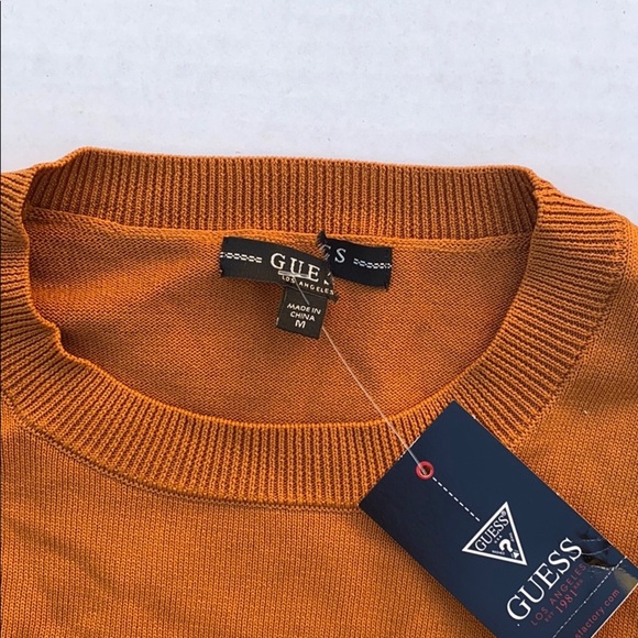 New GUESS Men's Ski Logo Ottoman Sweater - Picture 5 of 8